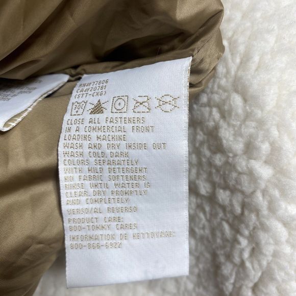 Tommy‎ Hilfiger Full zip W/Pockets Men's Orange Puffer Vest Size Medium - Picture 8 of 8